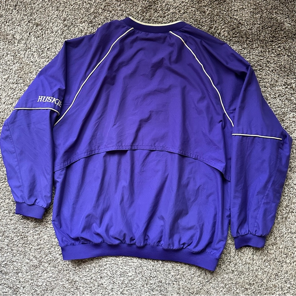 Washington Huskies Vintage Pullover Lightweight Jacket XXL Nike Center Swoosh - Picture 2 of 12